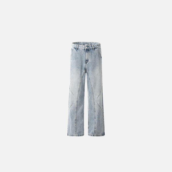 Bol Kesim Jean Pantolon, önden görünüm — Navra Wear