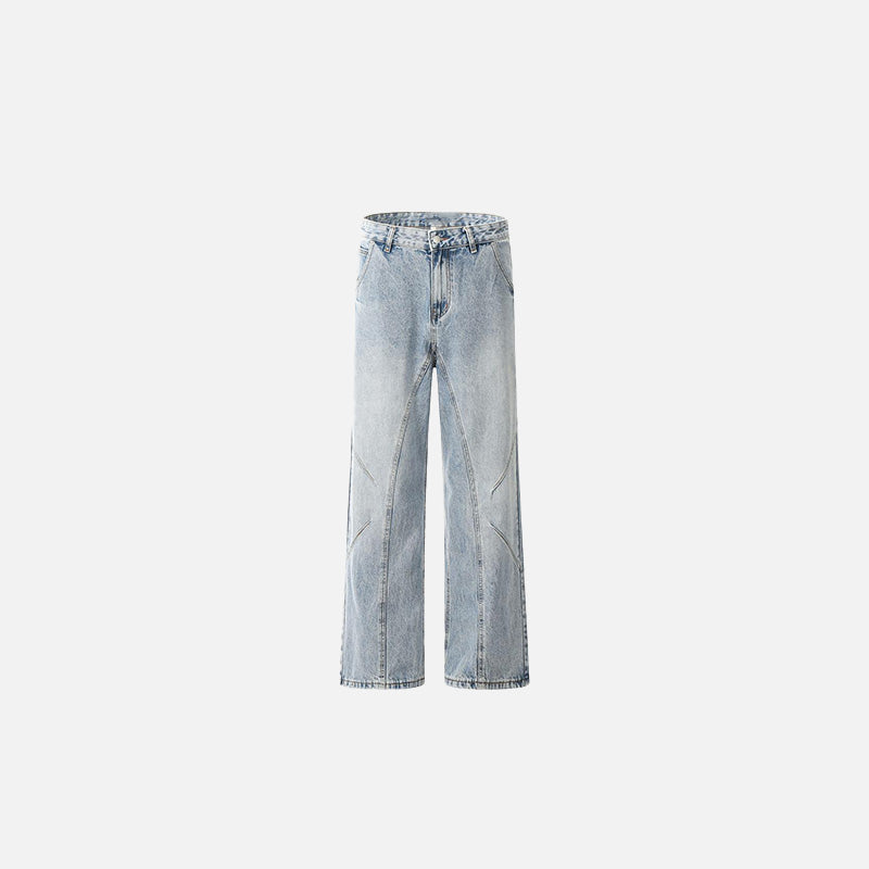 Bol Kesim Jean Pantolon, önden görünüm — Navra Wear