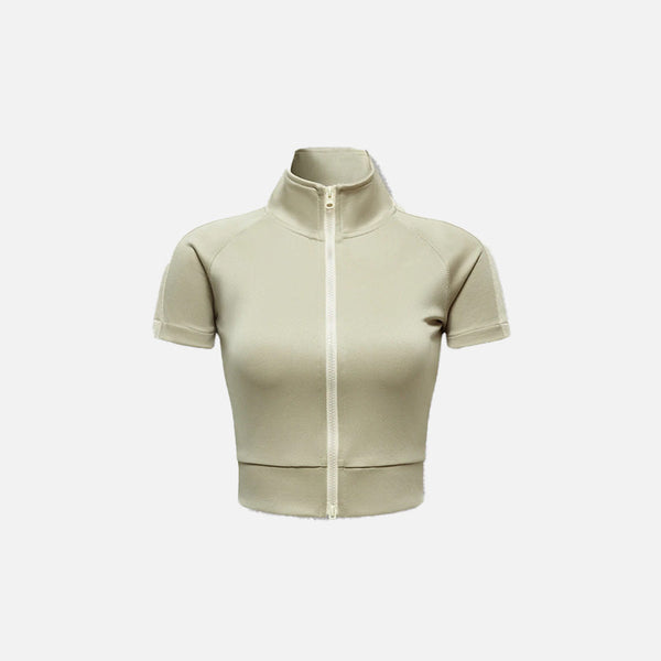 Kadın Y2K Crop Tişört, önden görünüm — Navra Wear