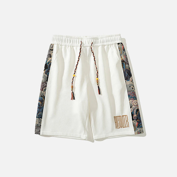 Bear Stamp Retro Shorts