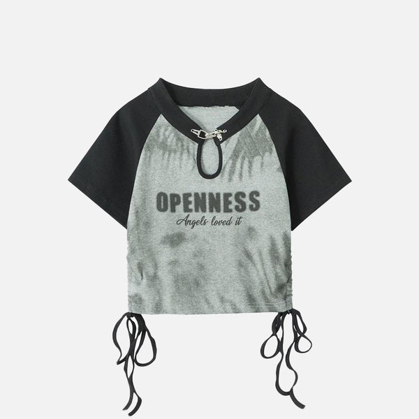 Divine-Crest Straps Women's Cropped Top