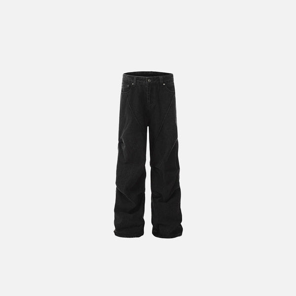 Bol Kesim Jean Pantolon, önden görünüm — Navra Wear
