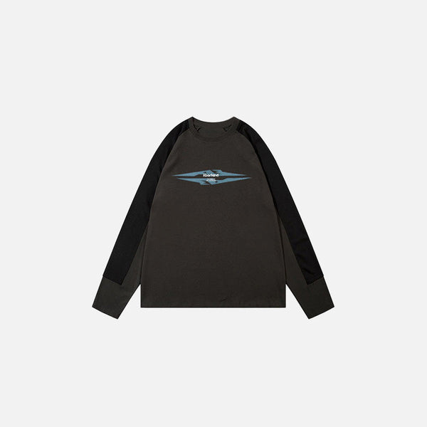 Gölge Baskılı Sweatshirt, önden görünüm — Navra Wear