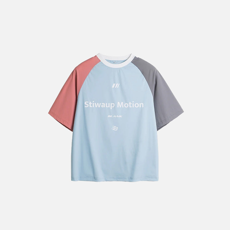 Vintage Mozaik Desenli Tişört, önden görünüm — Navra Wear