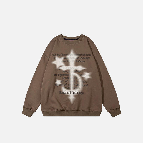 Sacred Star Print Sweatshirt