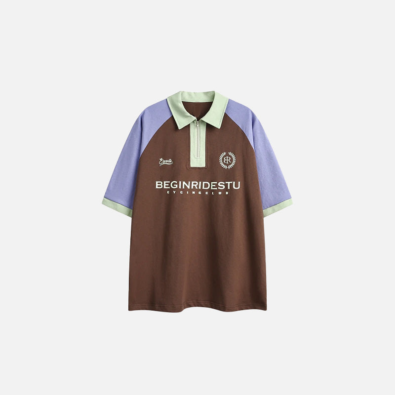 Yarış Baskılı Tişört, önden görünüm — Navra Wear