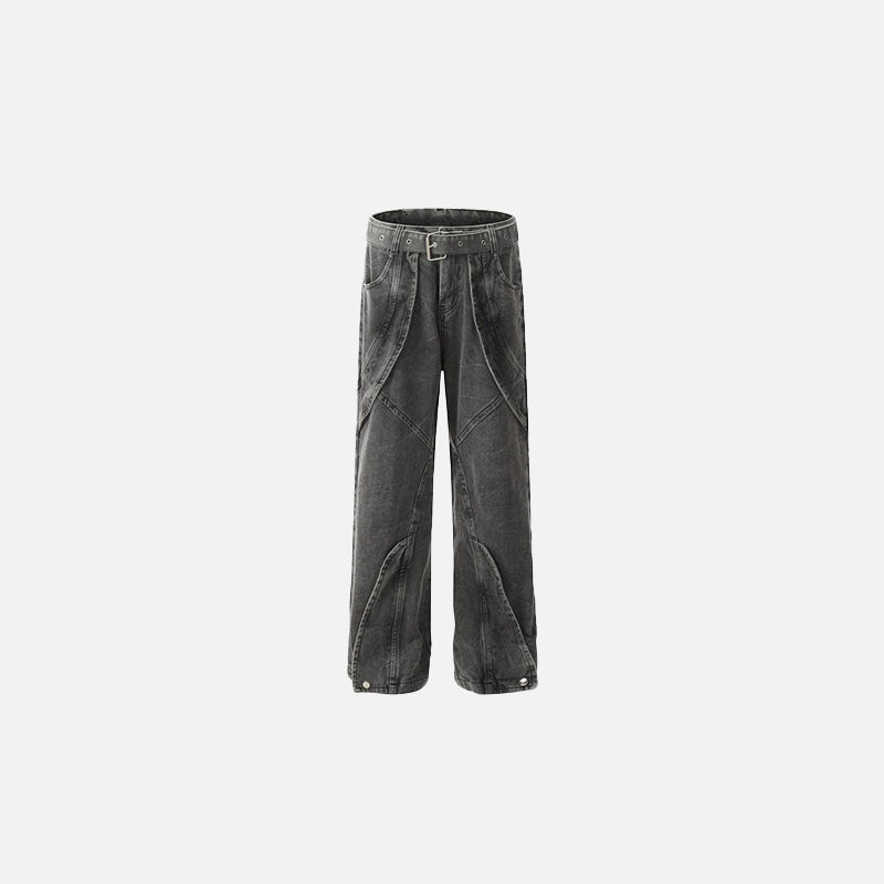 İspanyol Paça Jean Pantolon, önden görünüm — Navra Wear