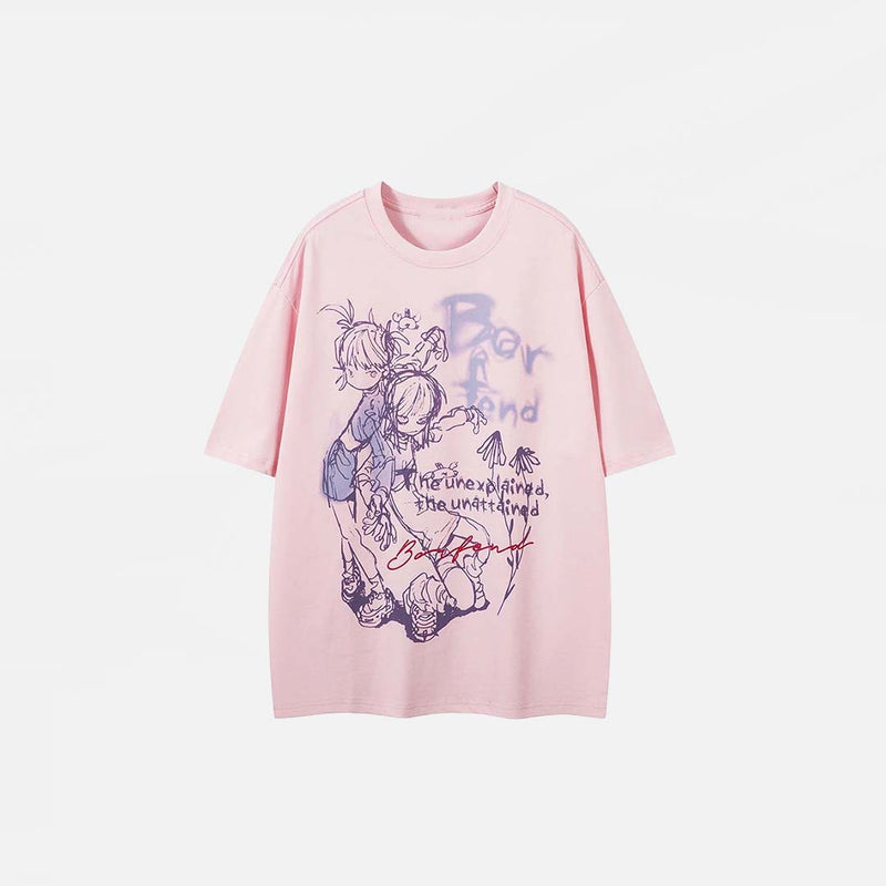 Print Twin Hipster T-Shirt