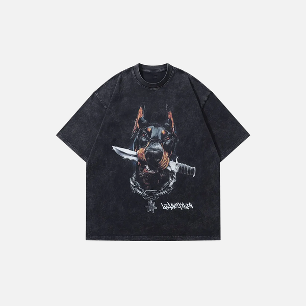 Wide-Body Aged Canine Visual T-Shirt