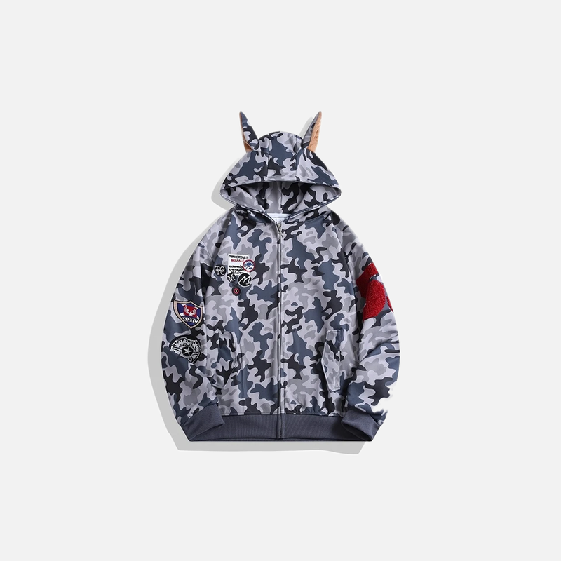 Wild Ear Camo Hood Sweatshirt