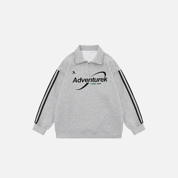 Oversize Yarış Baskılı Gömlek, önden görünüm — Navra Wear