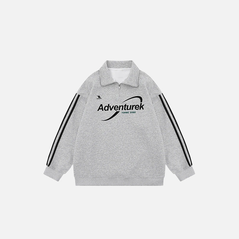 Oversize Yarış Baskılı Gömlek, önden görünüm — Navra Wear