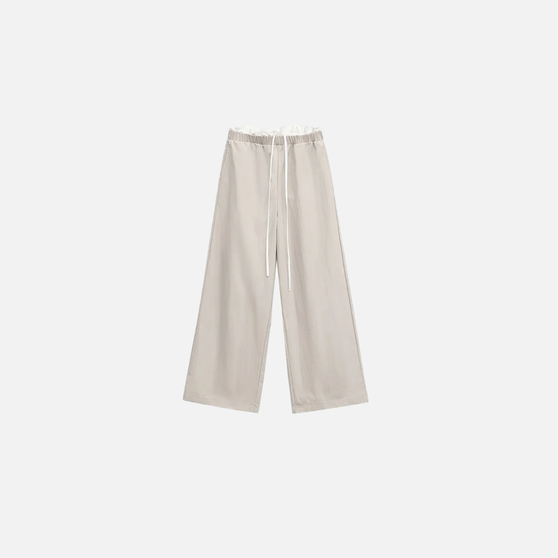 Summer Pop Elastic Wide-Leg