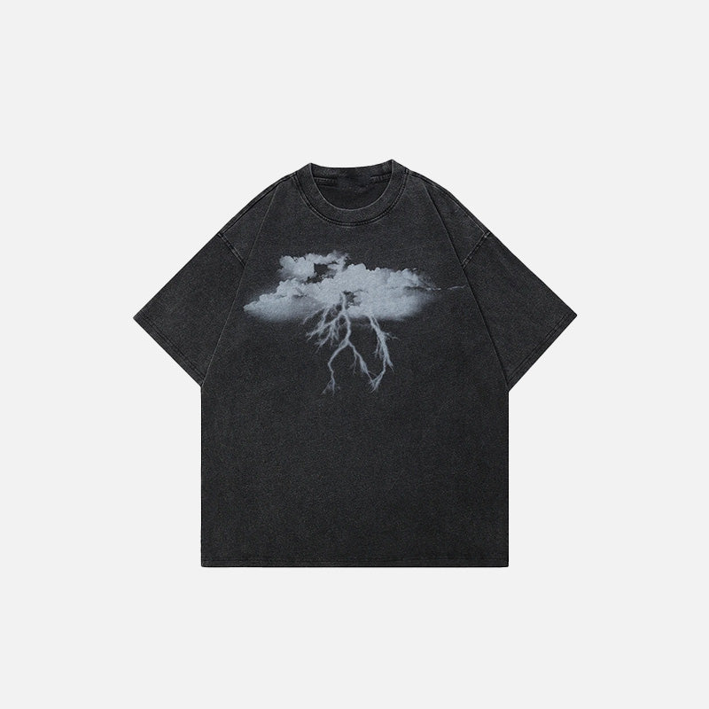Baskılı Basic Tişört, önden görünüm — Navra Wear