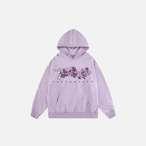 Rose Embroidery Sweatshirt