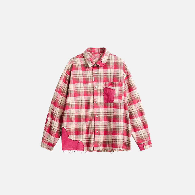 Ekose Gömlek, önden görünüm — Navra Wear