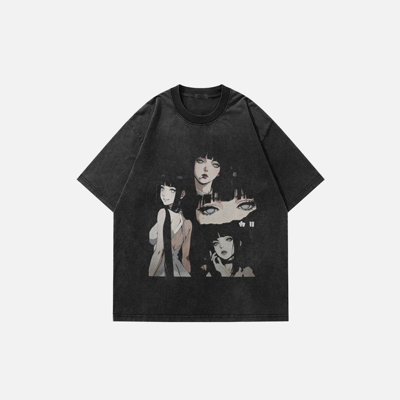 Anime Baskılı Oversize Tişört, önden görünüm — Navra Wear