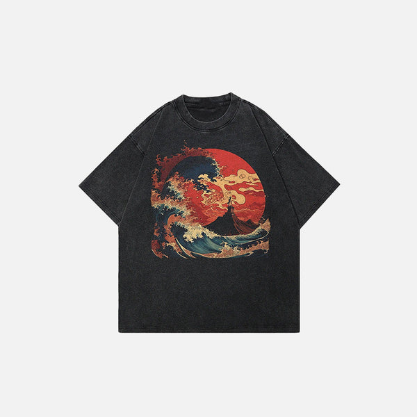 Güneş Baskılı Tişört, önden görünüm — Navra Wear