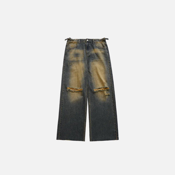 Heritage Rinse Torn Denim