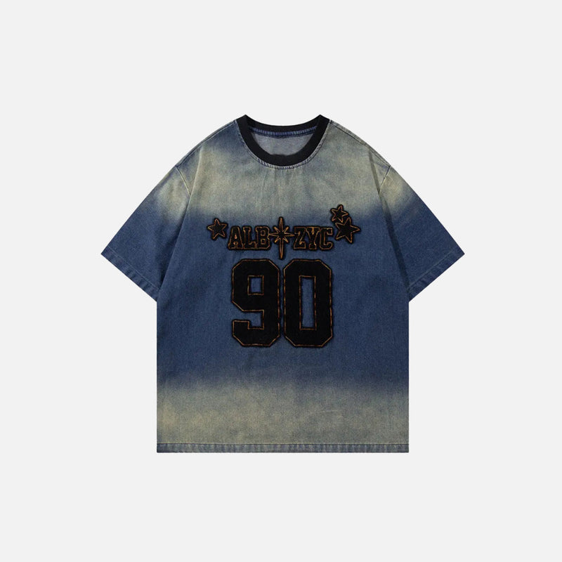 Baskılı Basic Tişört, önden görünüm — Navra Wear