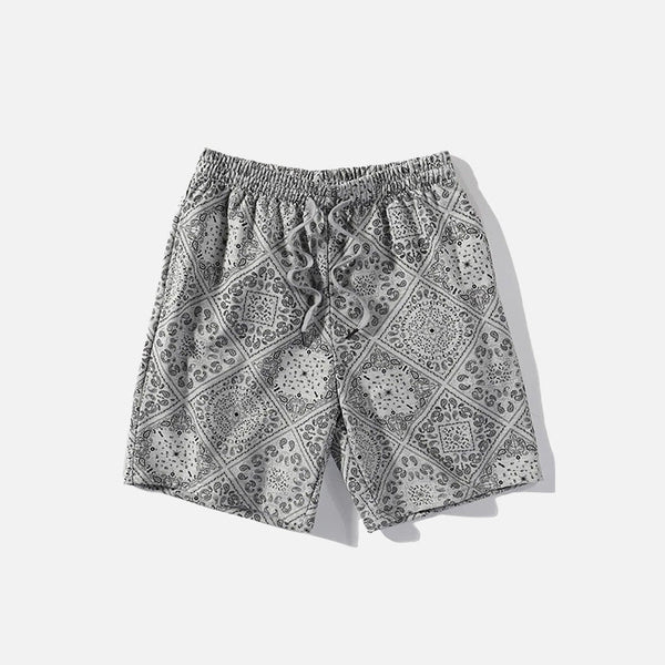 Checkered Comfort Waistband Shorts