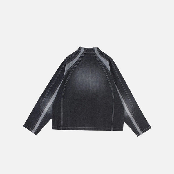 Metro Racer Denim Jacket alternatif görünüm