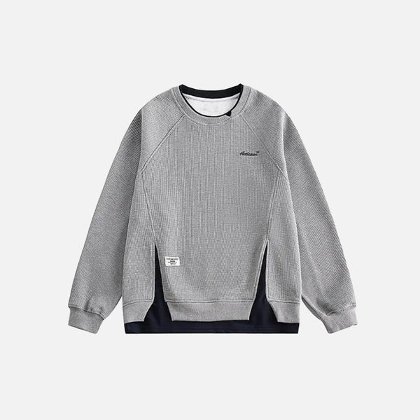 Y2K Baskılı Sweatshirt, önden görünüm — Navra Wear
