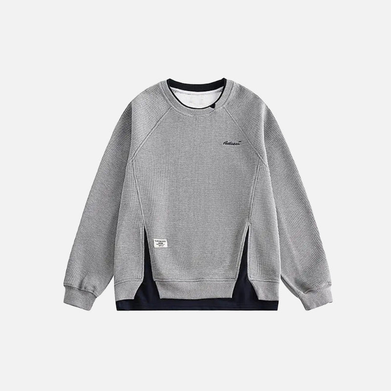 Y2K Baskılı Sweatshirt, önden görünüm — Navra Wear