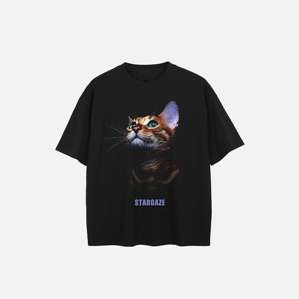 Stargazing Pawed Artwork Print T-Shirt