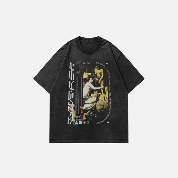Baskılı Basic Tişört, önden görünüm — Navra Wear