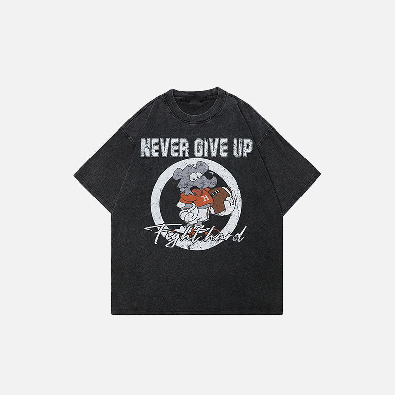 Baskılı Basic Tişört, önden görünüm — Navra Wear