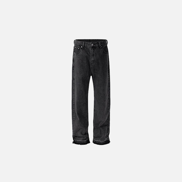 Slim Color Block Jean Pantolon, önden görünüm — Navra Wear