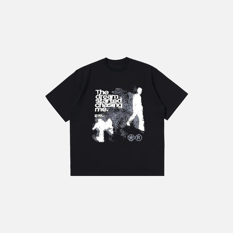 Bulut Baskılı Tişört, önden görünüm — Navra Wear