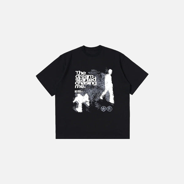 Bulut Baskılı Tişört, önden görünüm — Navra Wear