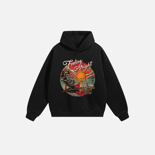 2000s Skull Funny Graphic Sweatshirt