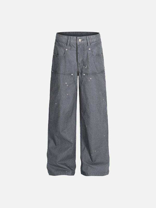 Metro Rebel Faded Bell Leg Denim