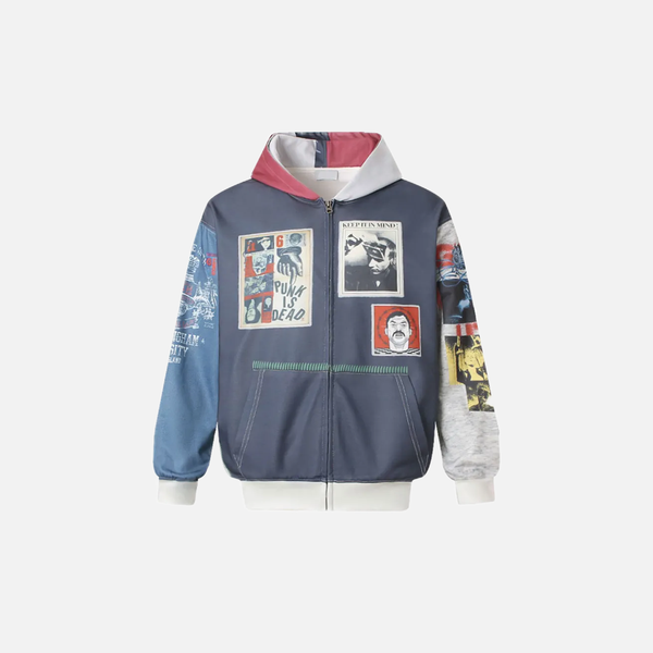 Dirty Graphic Zip Sweatshirt