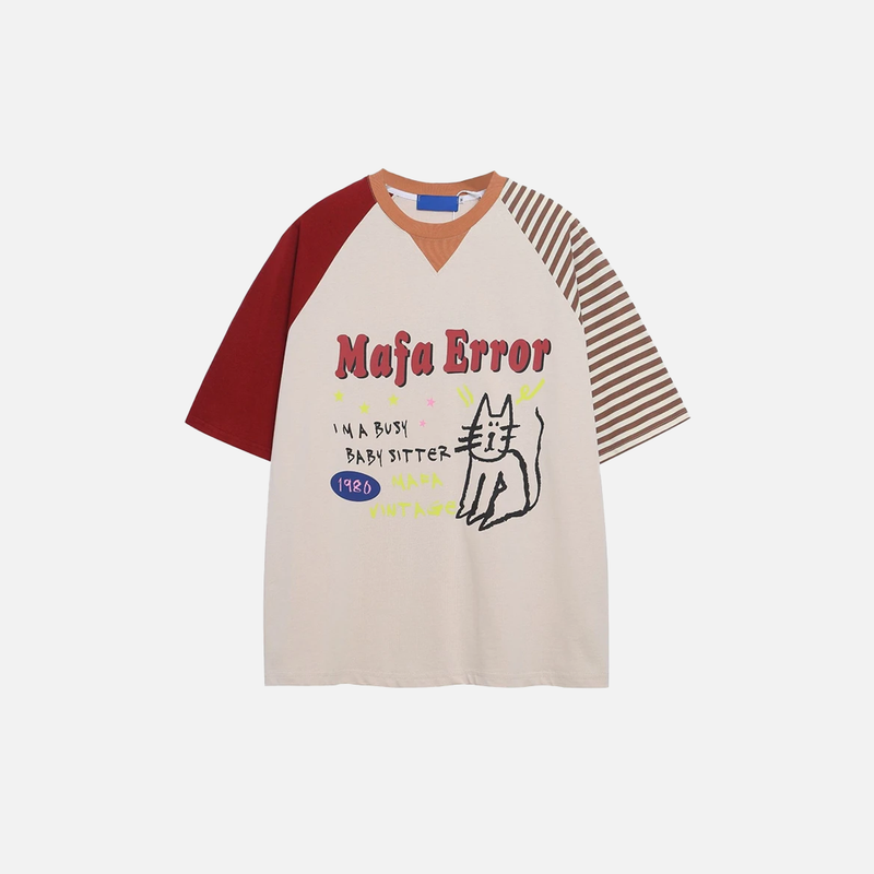 Elevated Whisker Spliced Off-Duty Short Sleeve T-Shirt
