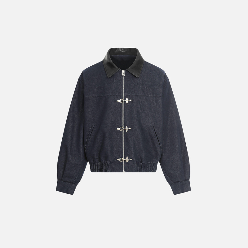 Metro Buckle Design Denim Jacket