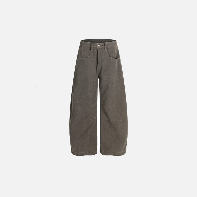 Metro Rebel Spliced Pintuck Bell Leg Denim