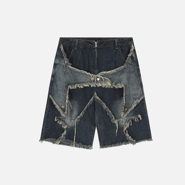 Worn-In Celestial Denim Shorts
