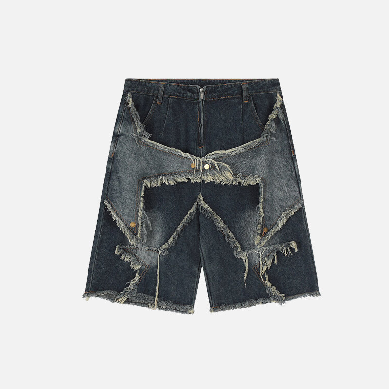 Worn-In Celestial Denim Shorts