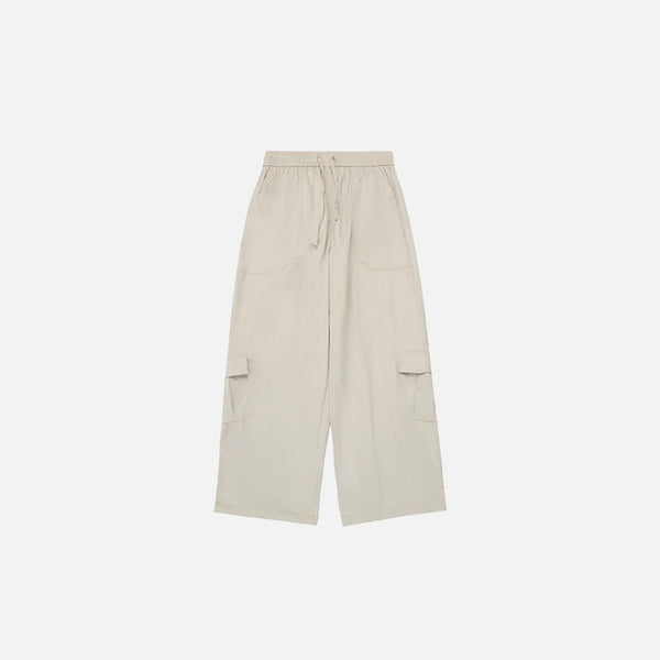 Bol Kesim Çok Cepli Kargo Pantolon, önden görünüm — Navra Wear