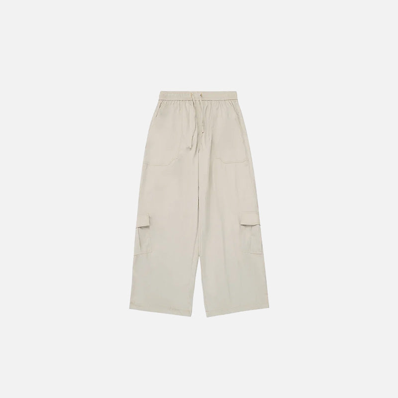 Bol Kesim Çok Cepli Kargo Pantolon, önden görünüm — Navra Wear