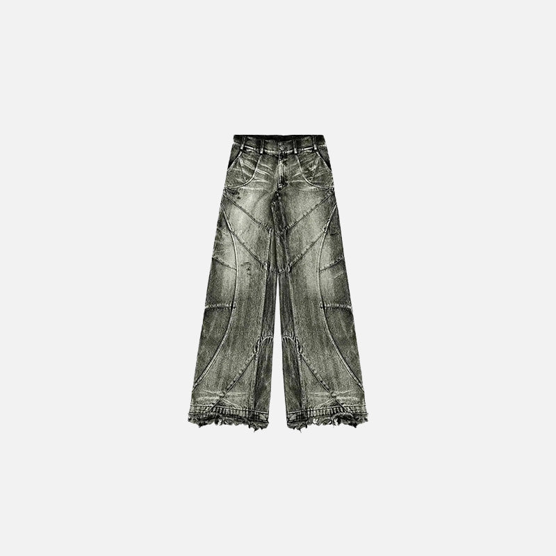 Y2K İspanyol Paça Jean Pantolon, önden görünüm — Navra Wear