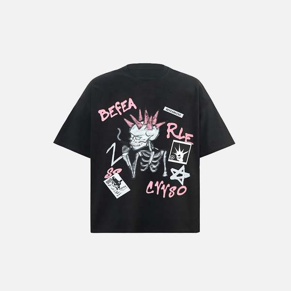 Kuru Kafa Baskılı Tişört, önden görünüm — Navra Wear