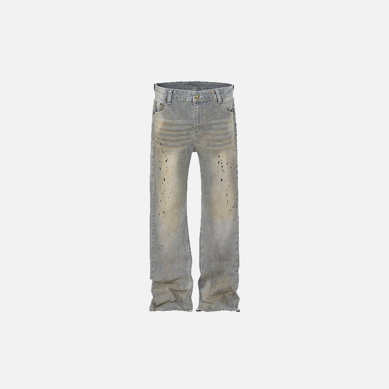 Yıkanmış Jean Pantolon, önden görünüm — Navra Wear