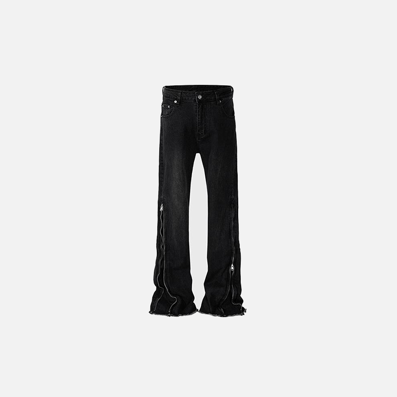 İspanyol Paça Jean Pantolon, önden görünüm — Navra Wear