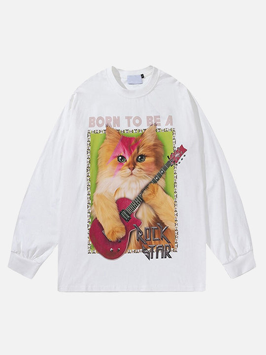 Born To Be A Rock Five-Point Long Sleeve T-Shirt