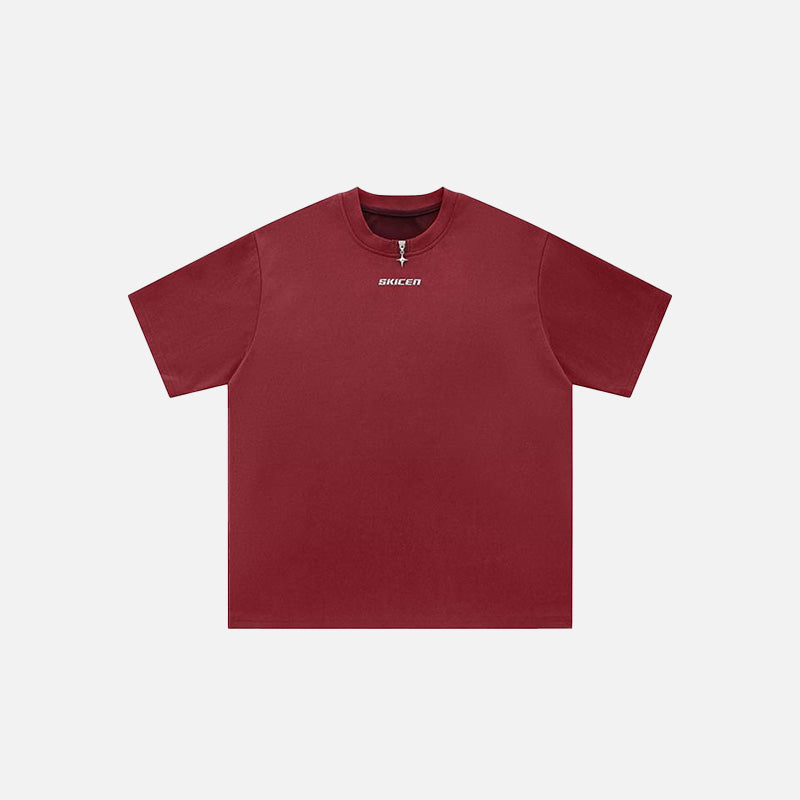 Oversize Basic Tişört, önden görünüm — Navra Wear
